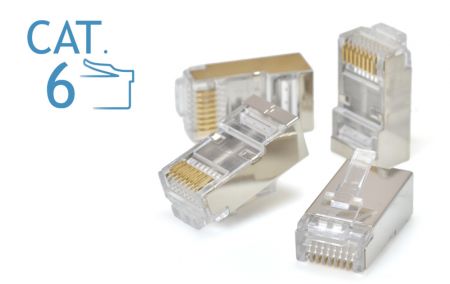 C6 Blindado - Enchufe para cable Cat 6 S/FTP y F/UTP